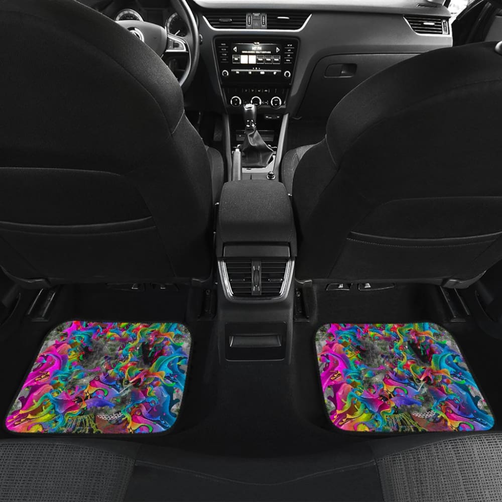 Colorful Male Nature Habitat Tiger Head Car Floor Mats 211102