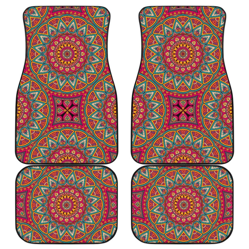 Colorful Mandala Star Custom Car Accessories Car Floor Mats 211706 - YourCarButBetter