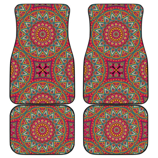 Colorful Mandala Star Custom Car Accessories Car Floor Mats 211706 - YourCarButBetter