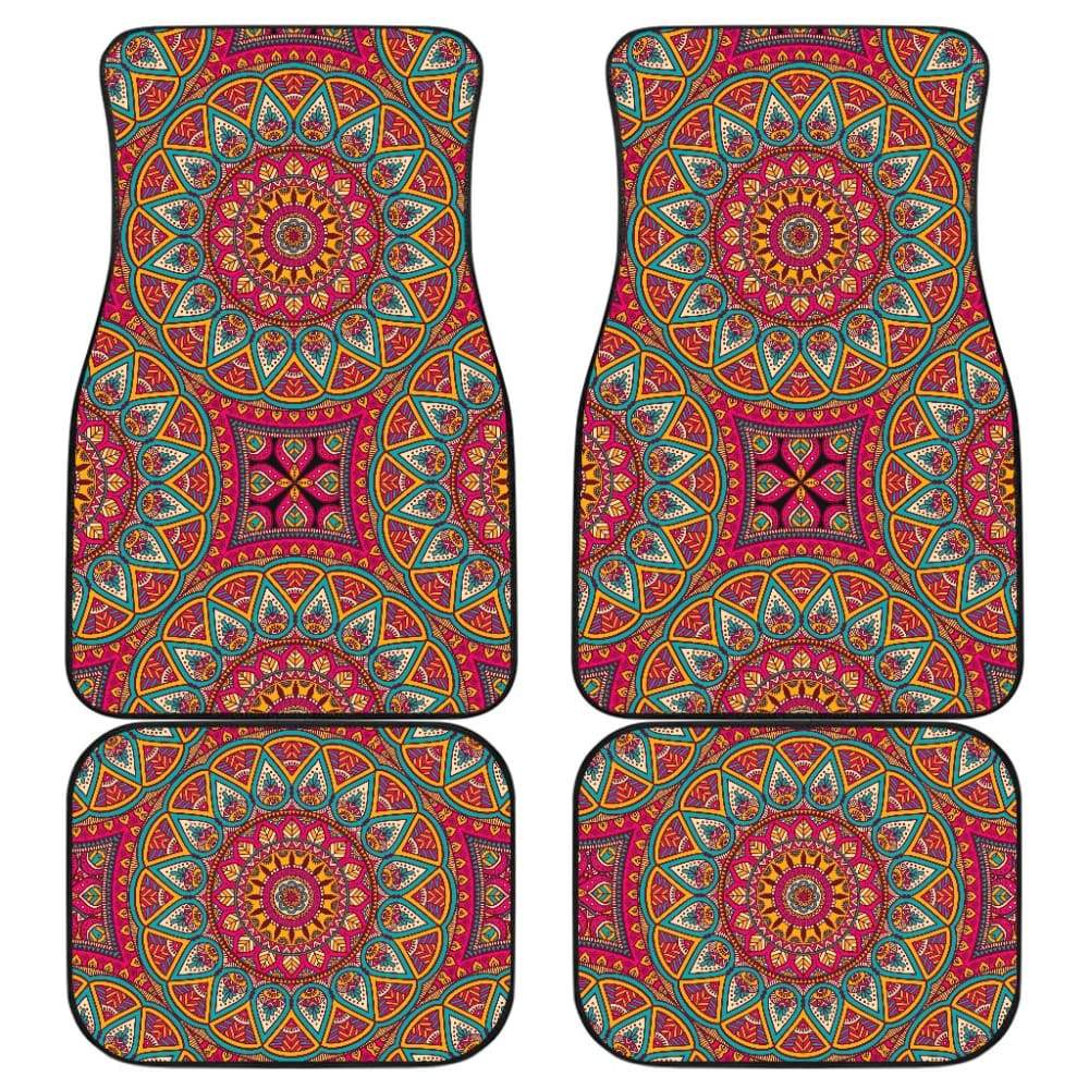 Colorful Mandala Star Custom Car Accessories Car Floor Mats 211706 - YourCarButBetter
