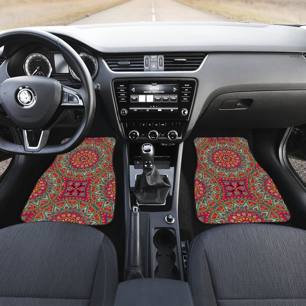 Colorful Mandala Star Custom Car Accessories Car Floor Mats 211706 - YourCarButBetter