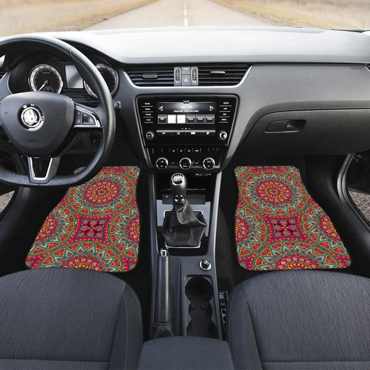 Colorful Mandala Star Custom Car Accessories Car Floor Mats 211706 - YourCarButBetter