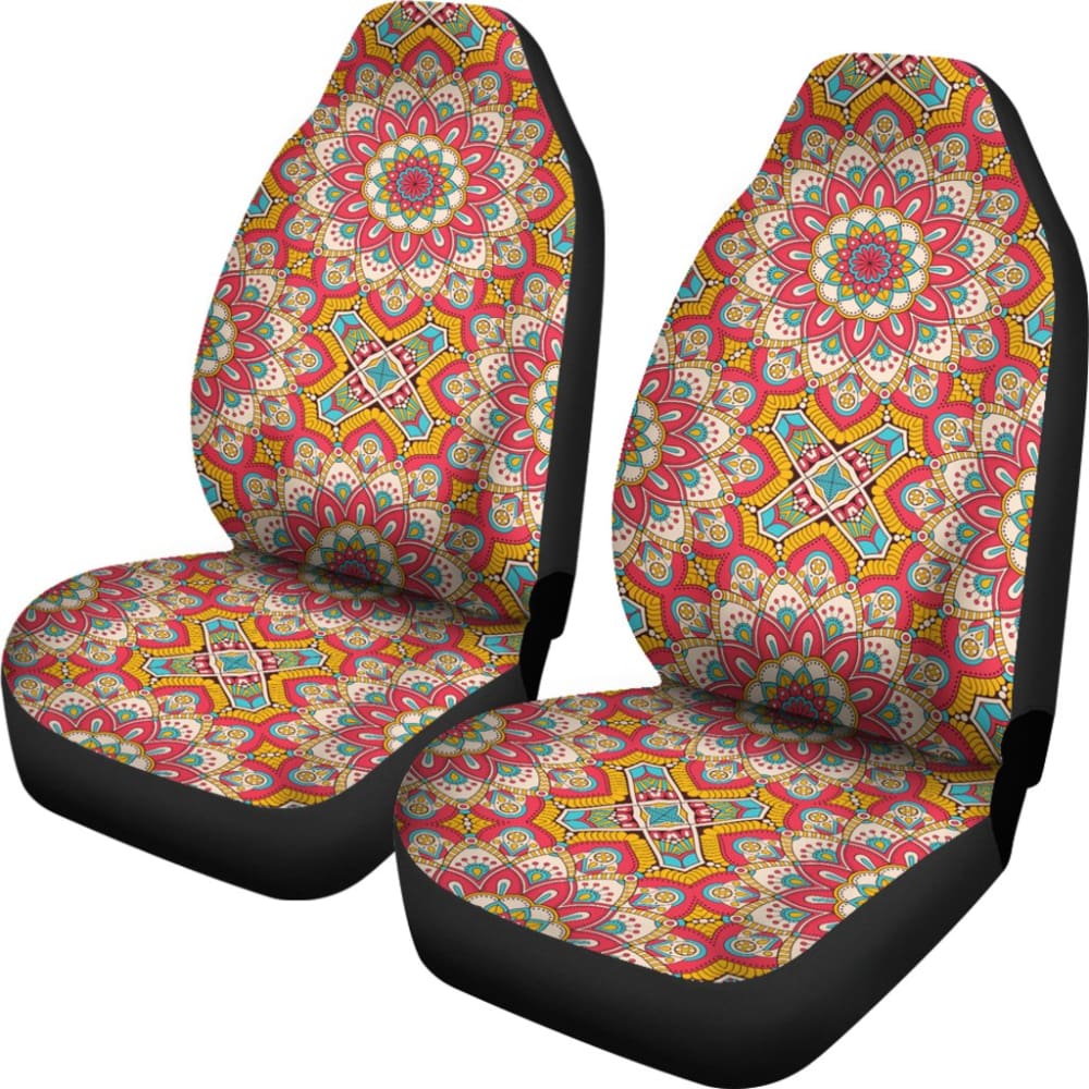 Colorful Mandala Star Print Car Seat Covers 211706 - YourCarButBetter