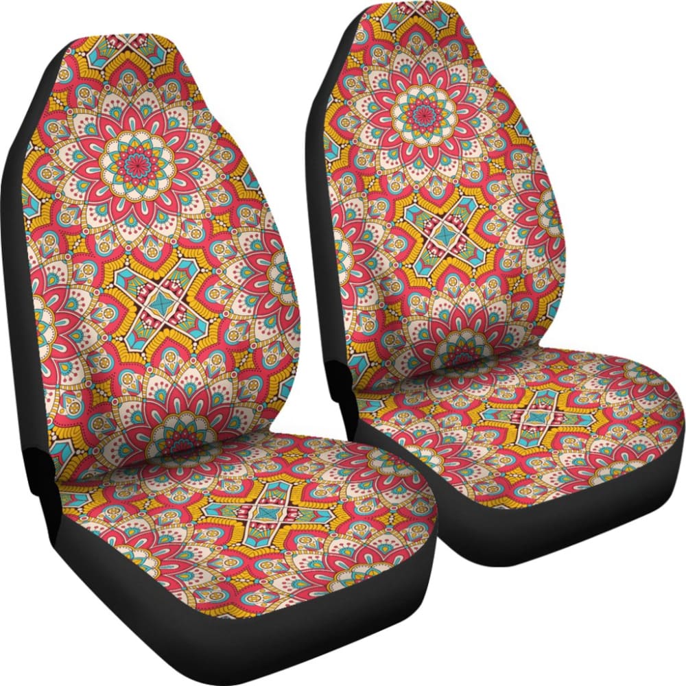 Colorful Mandala Star Print Car Seat Covers 211706 - YourCarButBetter