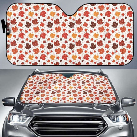 Colorful Maple Leaf Pattern Car Auto Sun Shades 174510 - YourCarButBetter
