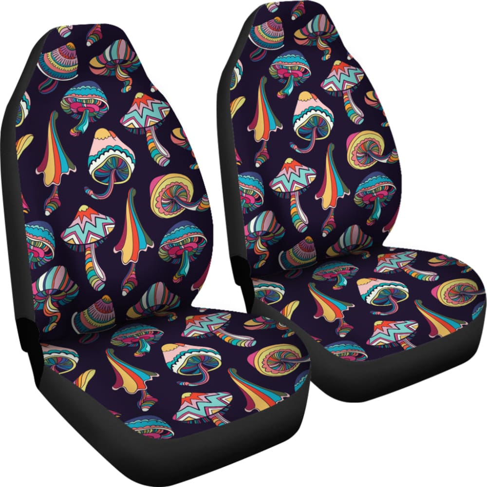 Colorful Mushroom Pattern Custom Car Accessories Car Seat Covers 211301 - YourCarButBetter