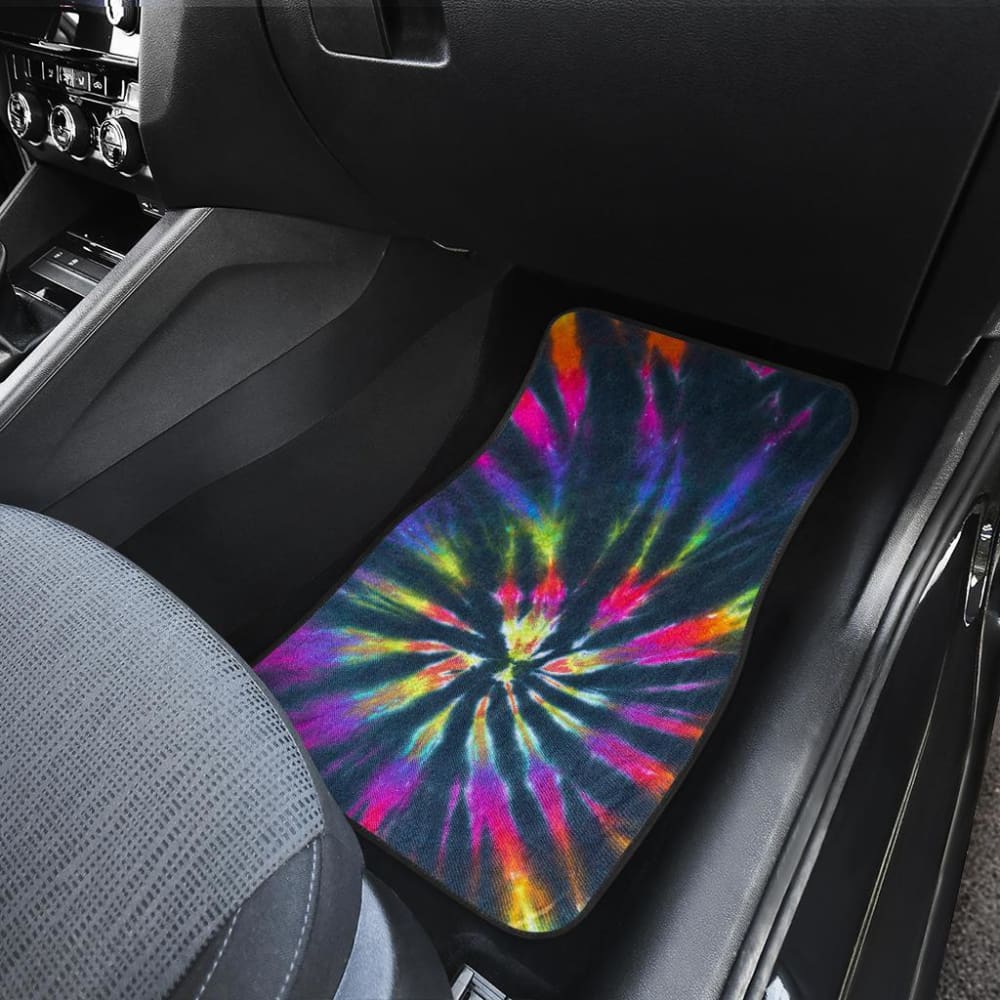 Colorful Neon Tie Dye Car Floor Mats 174510 - YourCarButBetter