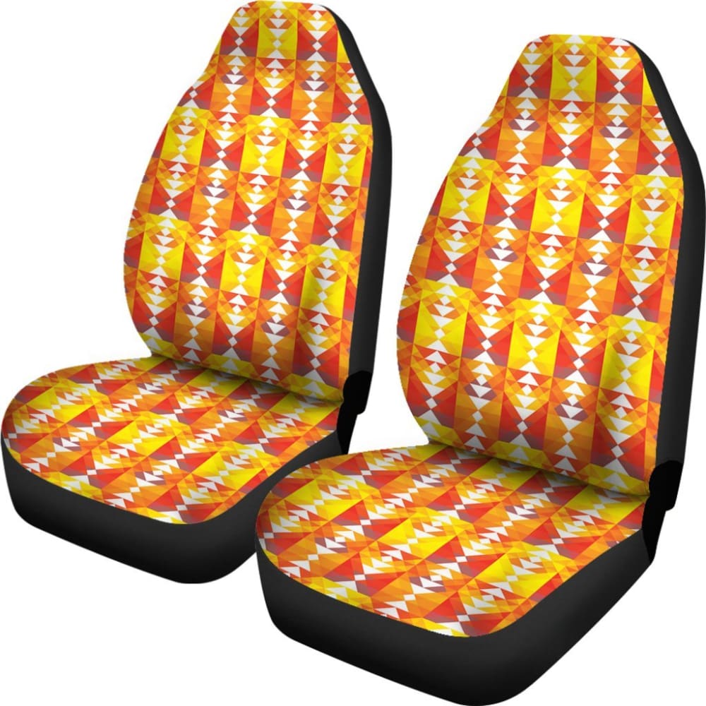 Colorful Orange And Red Aztec Design 174510 - YourCarButBetter