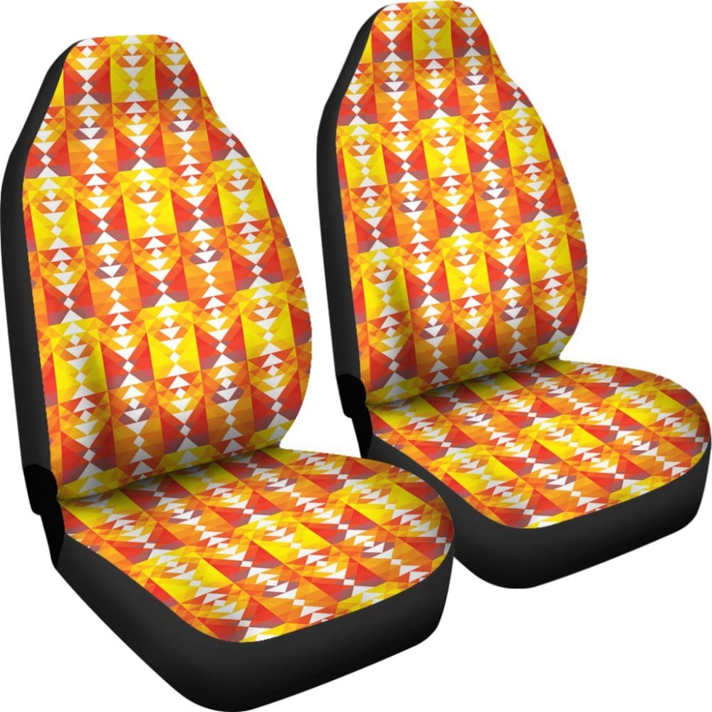 Colorful Orange And Red Aztec Design 174510 - YourCarButBetter