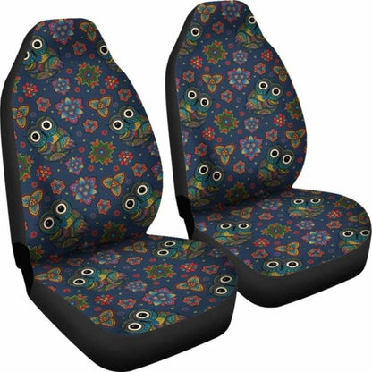 Colorful Owl Pattern Car Seat Covers 174716