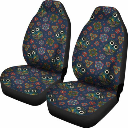 Colorful Owl Pattern Car Seat Covers 174716