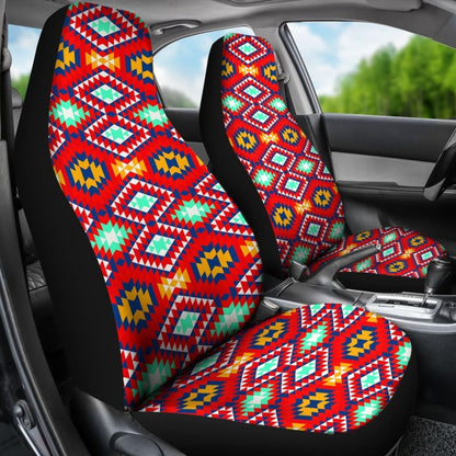 Colorful Pastel Red And Yellow Aztec Design 174510 - YourCarButBetter
