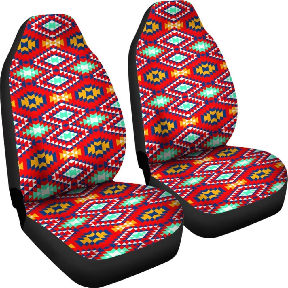 Colorful Pastel Red And Yellow Aztec Design 174510 - YourCarButBetter