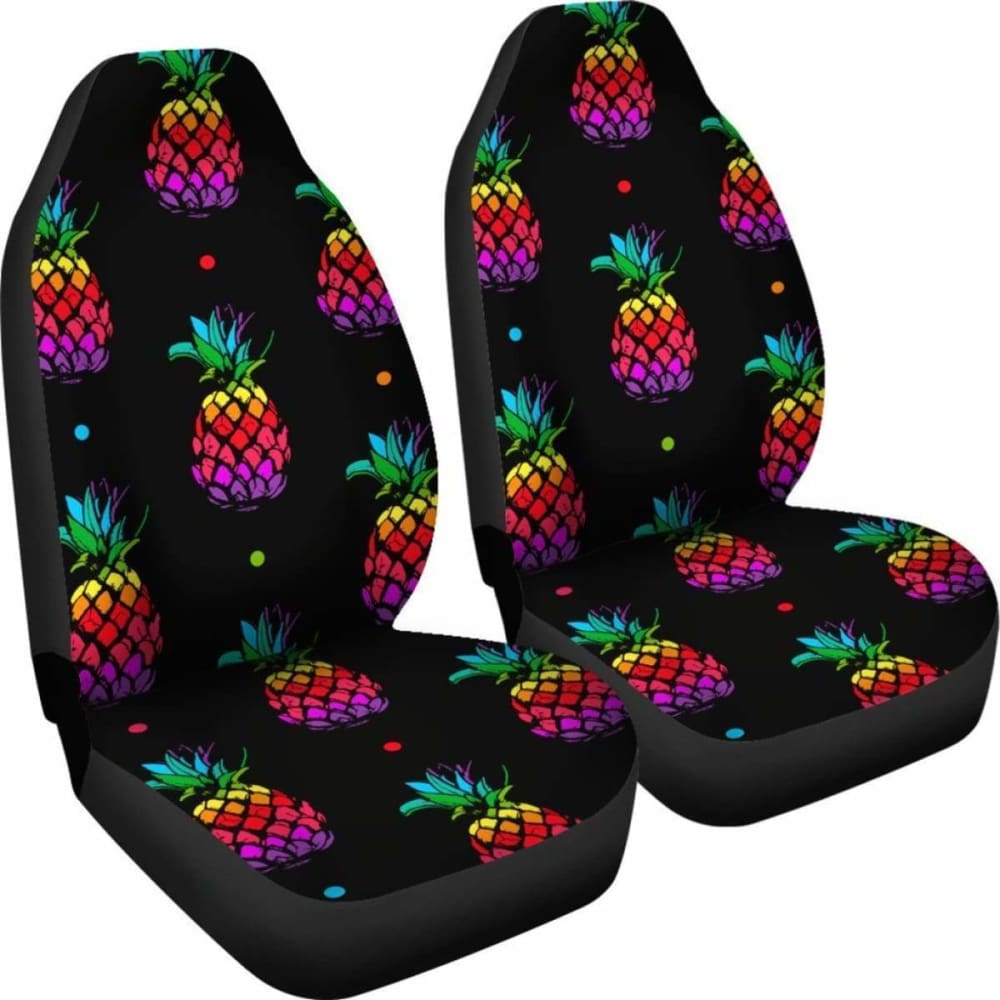 Colorful Pineapple Car Seat Covers - 4 174914 - YourCarButBetter