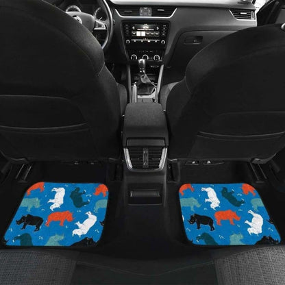 Colorful Rhino Pattern Front And Back Car Mats 163730 - YourCarButBetter