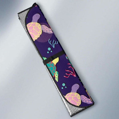 Colorful Sea Turtle Pattern Car Auto Sun Shades 104020 - YourCarButBetter