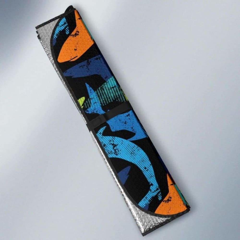 Colorful Shark Car Auto Sun Shades 085424 - YourCarButBetter