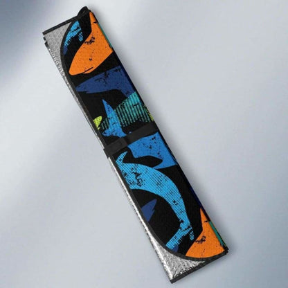 Colorful Shark Car Auto Sun Shades 085424 - YourCarButBetter