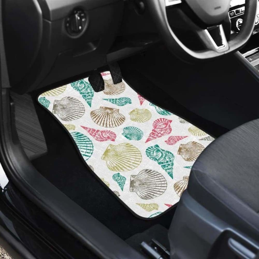 Colorful Shell Pattern Front And Back Car Mats 174914 - YourCarButBetter