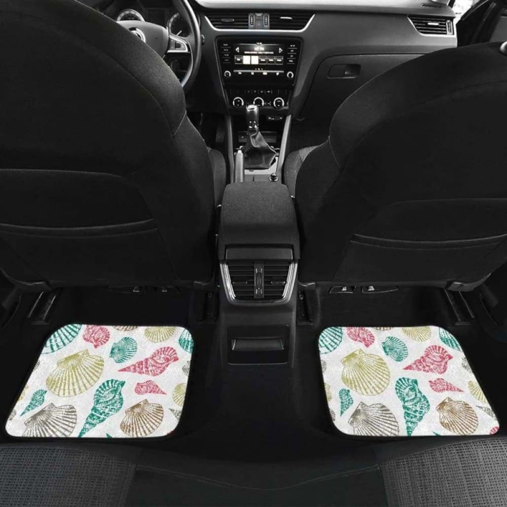 Colorful Shell Pattern Front And Back Car Mats 174914 - YourCarButBetter