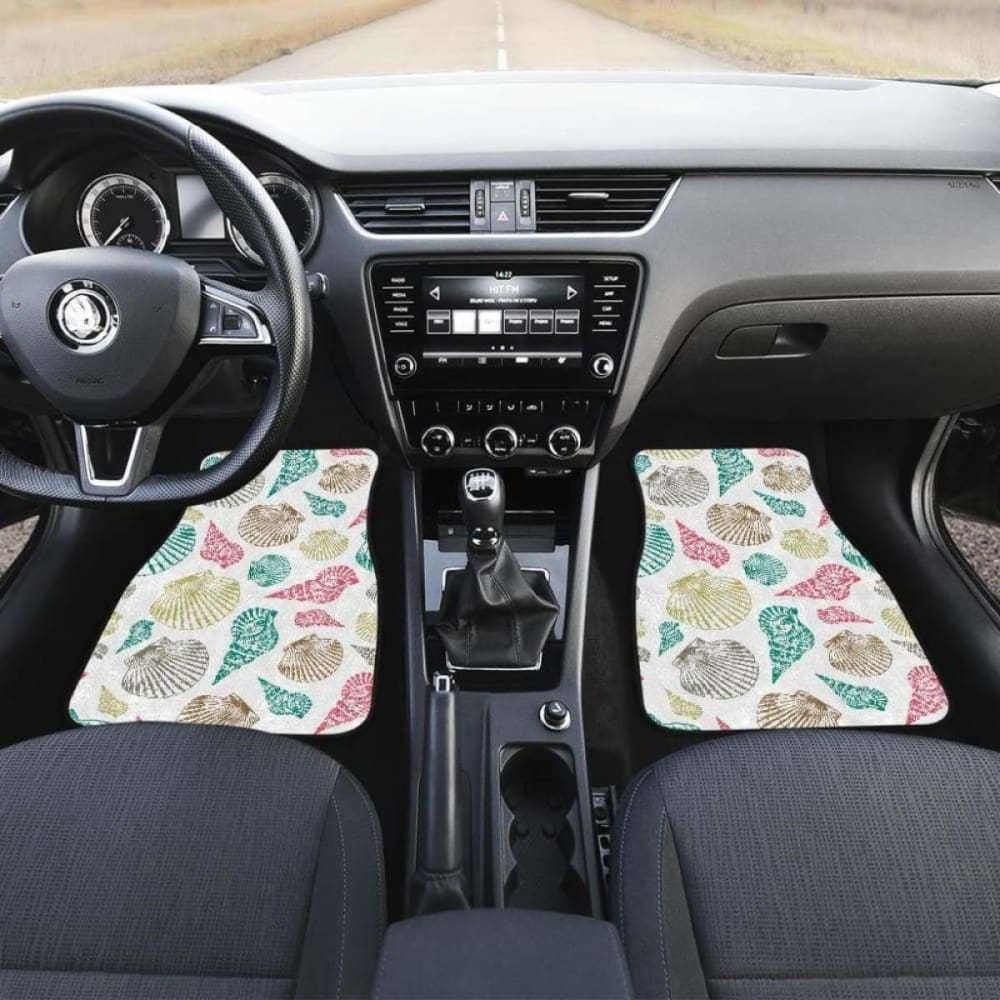 Colorful Shell Pattern Front And Back Car Mats 174914 - YourCarButBetter