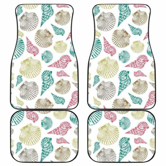 Colorful Shell Pattern Front And Back Car Mats 174914 - YourCarButBetter