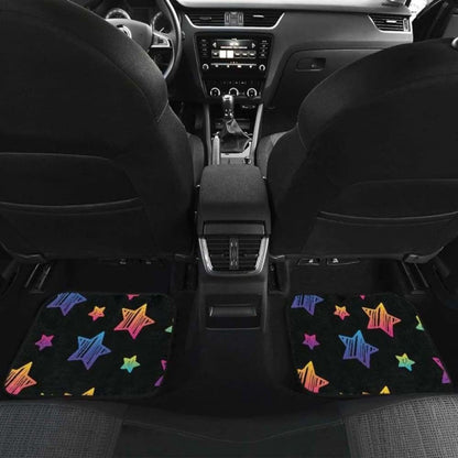 Colorful Star Pattern Front And Back Car Mats 194013 - YourCarButBetter