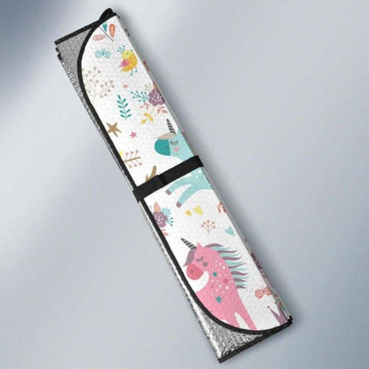 Colorful Unicorn Pattern Car Auto Sun Shades 172609 - YourCarButBetter