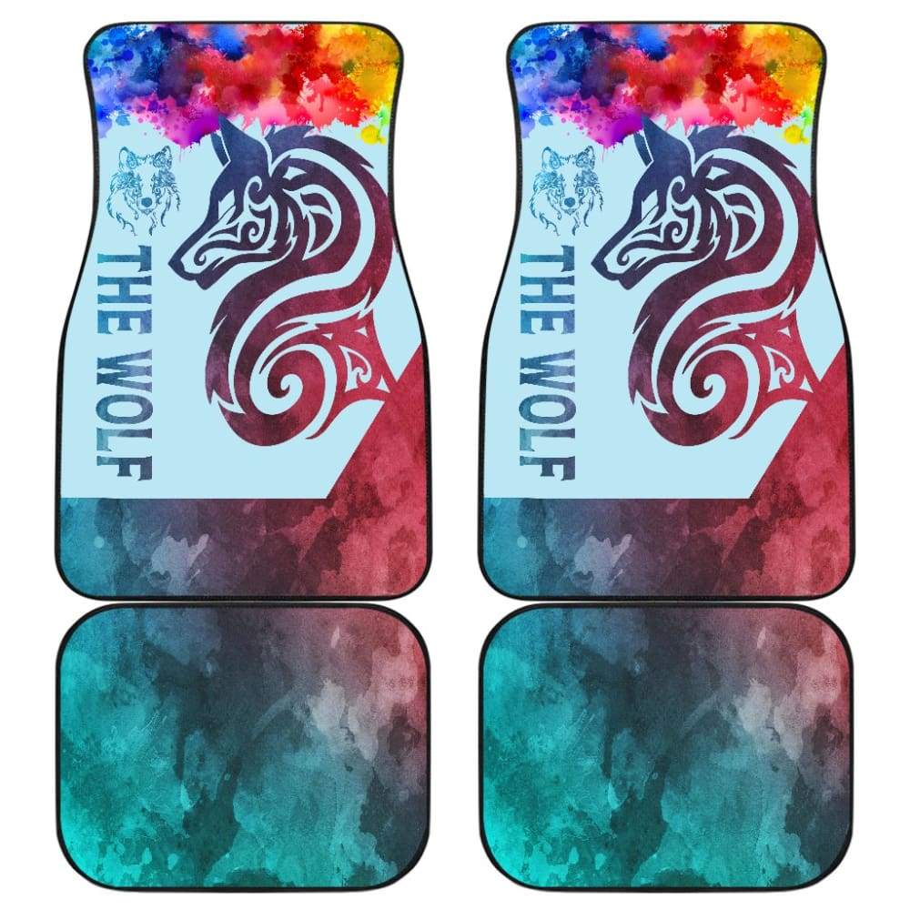 Colorful Wolf Mandala Car Floor Mats 212502