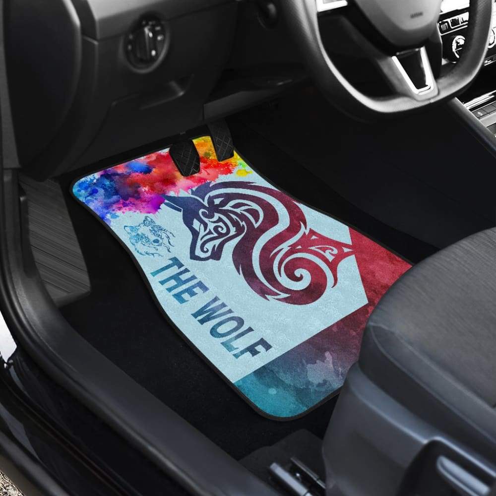 Colorful Wolf Mandala Car Floor Mats 212502