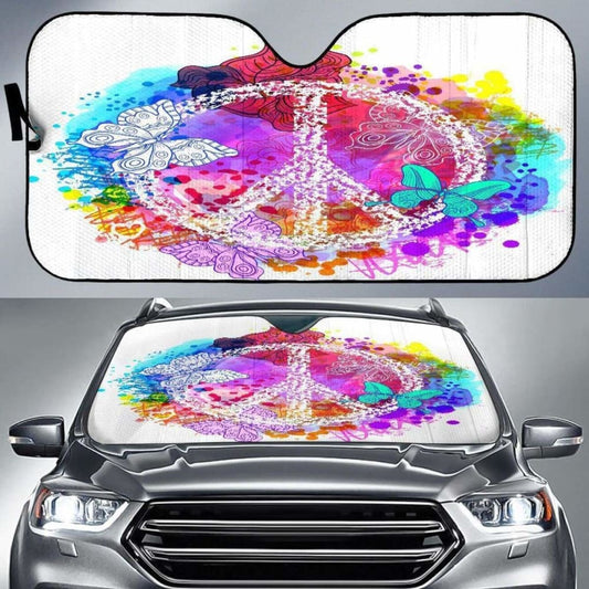 Colors Of Peace Auto Sun Shade 102507 - YourCarButBetter