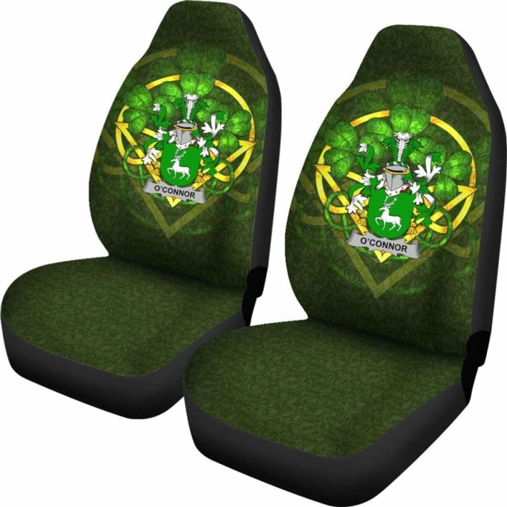 Connor Or O’Connor (Corcomroe) Ireland Car Seat Cover Celtic Shamrock (Set Of Two) 154230 - YourCarButBetter