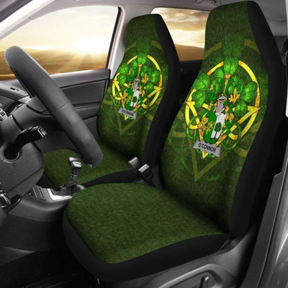Connor Or O’Connor (Sligo) Ireland Car Seat Cover Celtic Shamrock (Set Of Two) 154230 - YourCarButBetter