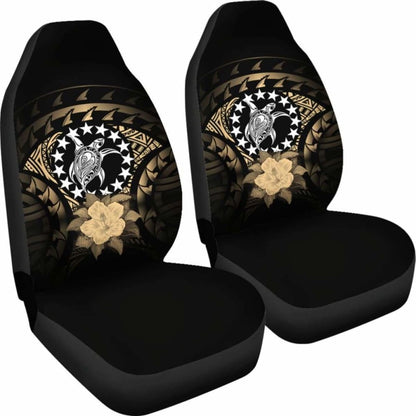Cook Islands Car Seat Cover Gold Hibiscus 232125 - YourCarButBetter
