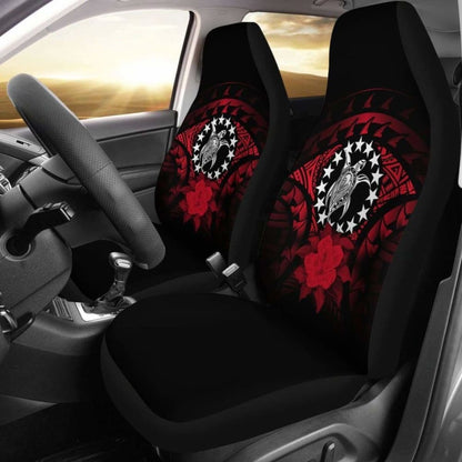 Cook Islands Car Seat Cover Red Hibiscus 232125 - YourCarButBetter