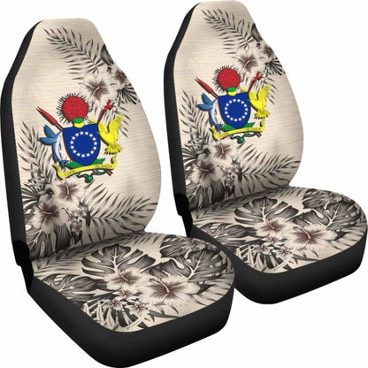 Cook Islands Car Seat Covers The Beige Hibiscus (Set Of Two) 7 232125 - YourCarButBetter