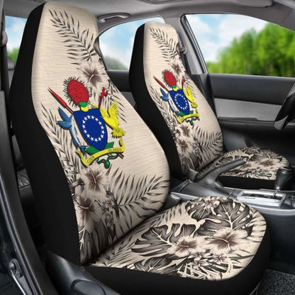 Cook Islands Car Seat Covers The Beige Hibiscus (Set Of Two) 7 232125 - YourCarButBetter
