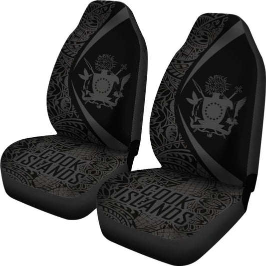 Cook Islands Polynesian Car Seat Cover Circle Style Amazing 105905 - YourCarButBetter