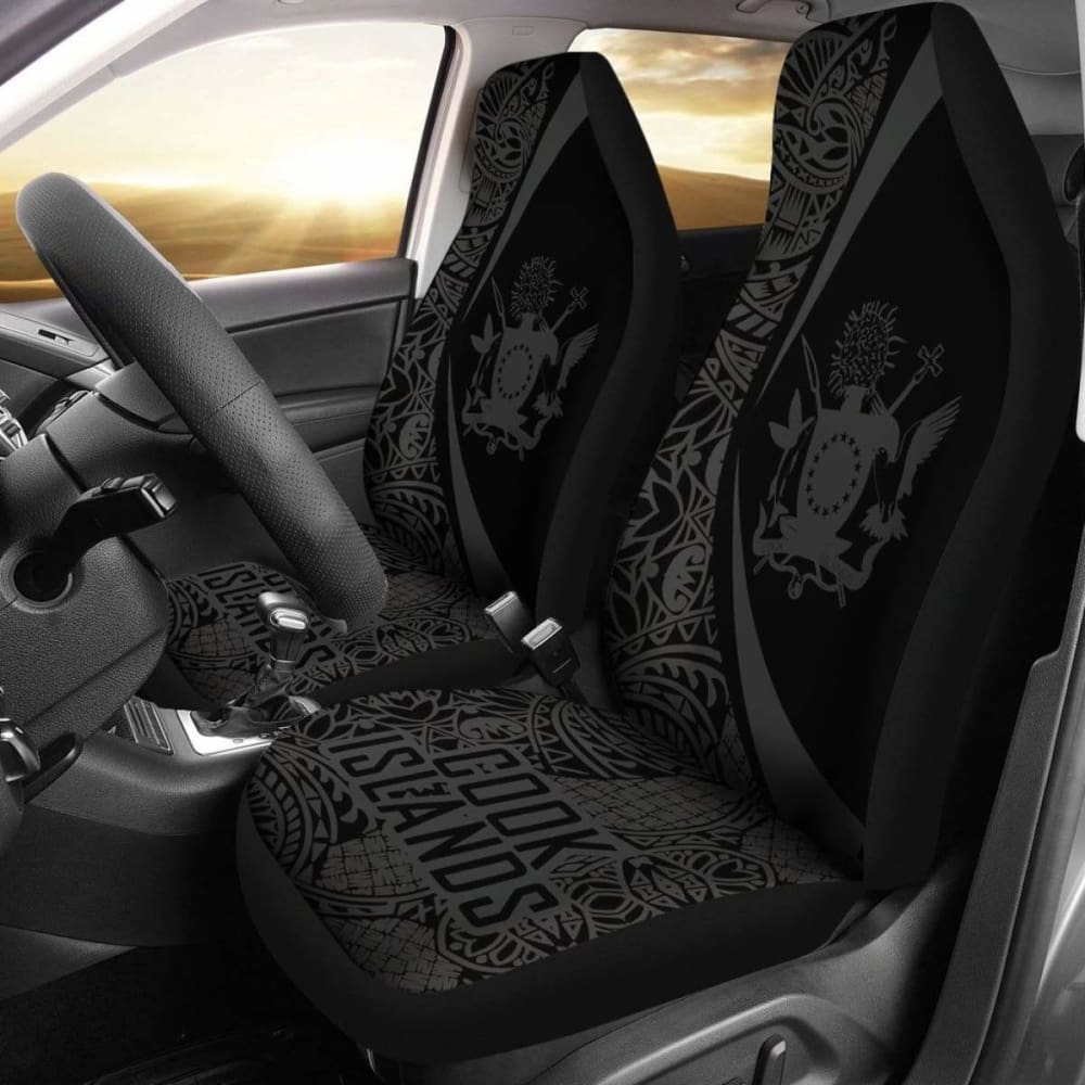 Cook Islands Polynesian Car Seat Cover Circle Style Amazing 105905 - YourCarButBetter