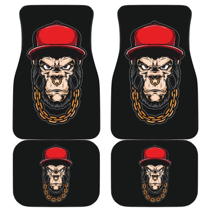 Cool Badass Monkey King Animal Car Floor Mats 211305 - YourCarButBetter