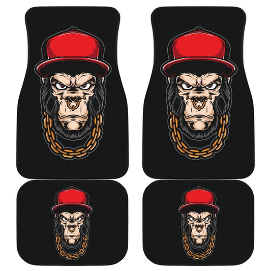Cool Badass Monkey King Animal Car Floor Mats 211305 - YourCarButBetter