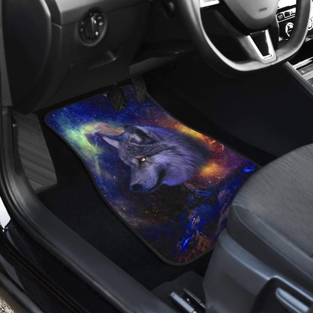Cool Galaxy Wolf Car Floor Mats 211902