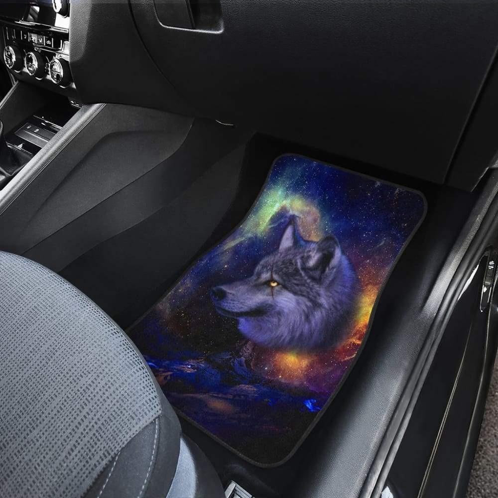 Cool Galaxy Wolf Car Floor Mats 211902