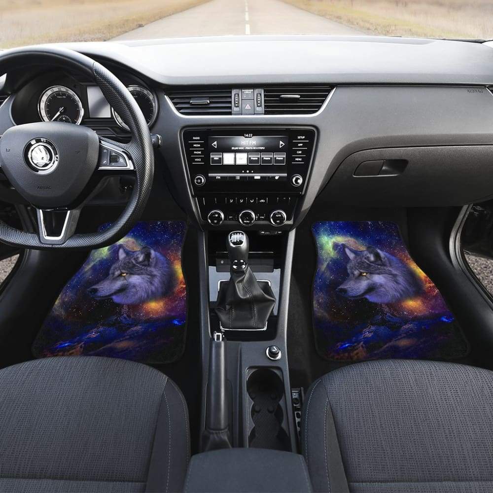 Cool Galaxy Wolf Car Floor Mats 211902