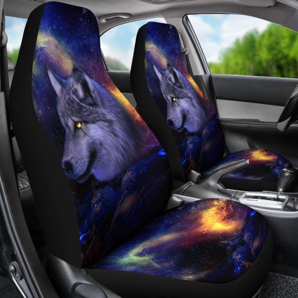 Cool Galaxy Wolf Car Set Covers 211902