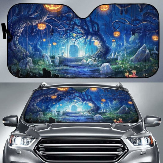 Cool Halloween Art Sun Shade Amazing Best Gift Ideas 085424 - YourCarButBetter
