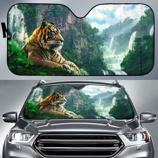 Cool Tiger Print Car Auto Sun Shades - Make Your Own Styles