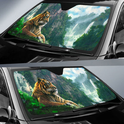 Cool Tiger Print Car Auto Sun Shades - Make Your Own Styles