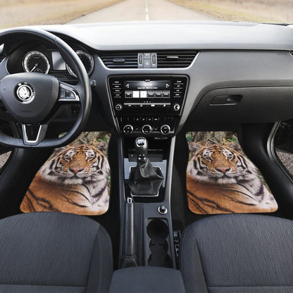 Cool Tiger Print Car Floor Mats 211403 - YourCarButBetter