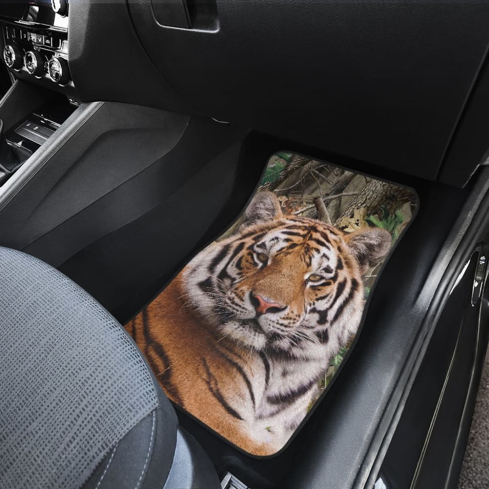 Cool Tiger Print Car Floor Mats 211403 - YourCarButBetter